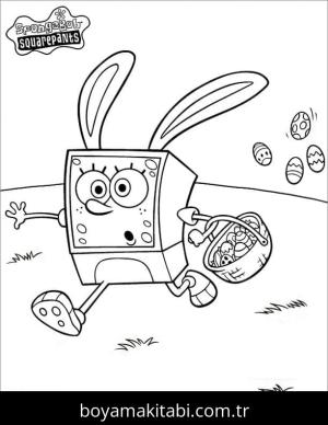 Sünger Bob boyama sayfası – sanatsal çalışma, çocuklar için