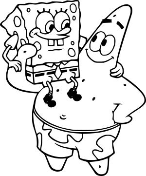 Sünger Bob boyama sayfası, SpongeBob coloring page, , 