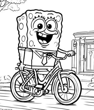 Sünger Bob boyama sayfası, SpongeBob coloring page, , 