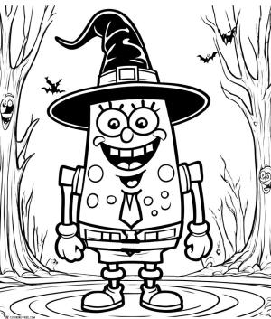 Sünger Bob boyama sayfası, SpongeBob coloring page, , 