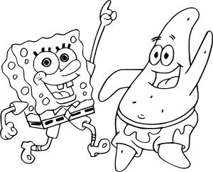 Sünger Bob boyama sayfası, SpongeBob coloring page, , 