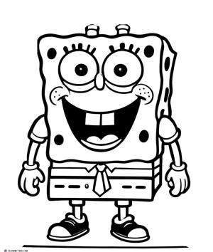 Sünger Bob boyama sayfası, SpongeBob coloring page, , 