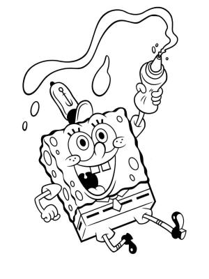 Sünger Bob boyama sayfası, SpongeBob coloring page, Sünger Bob ve Sos, 