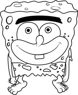 Sünger Bob boyama sayfası, SpongeBob coloring page, SüngerGar Gülümseyen, 