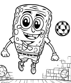 Sünger Bob boyama sayfası, SpongeBob coloring page, , 