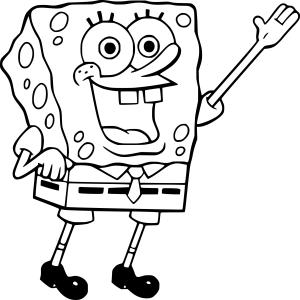 Sünger Bob boyama sayfası, SpongeBob coloring page, , 