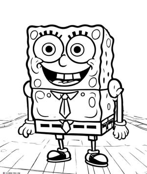 Sünger Bob boyama sayfası, SpongeBob coloring page, , 