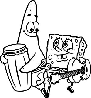 Sünger Bob boyama sayfası, SpongeBob coloring page, , 