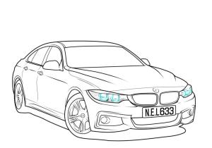 Süper Araba boyama sayfası,  coloring page, BMW, 