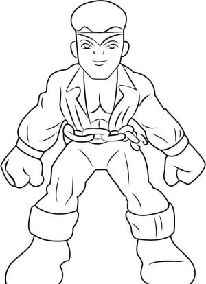 Süper Kahraman Kadrosu Gösterisi boyama sayfası,  coloring page, Luke Cage Fuerte, 