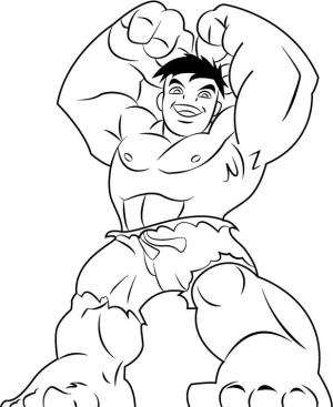 Süper Kahraman Kadrosu Gösterisi boyama sayfası,  coloring page, Hulk, 