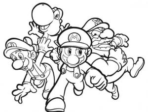 Süper Kahraman Kadrosu Gösterisi boyama sayfası,  coloring page, Superhéroe Mario, 