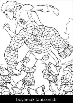 Süper Kahraman boyama sayfası – renkli çizimler, okul öncesi