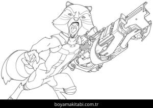 Süper Kahraman boyama sayfası – basit çizim, kolay boyama