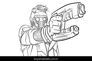 Süper Kahraman boyama sayfası – el becerilerini geliştirir, boyama çalışması