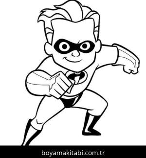 Süper Kahraman boyama sayfası – boyama etkinliği, çocuk aktivitesi
