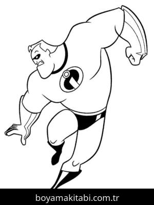 Süper Kahraman boyama sayfası – eğlenceli etkinlik, el becerilerini geliştirir