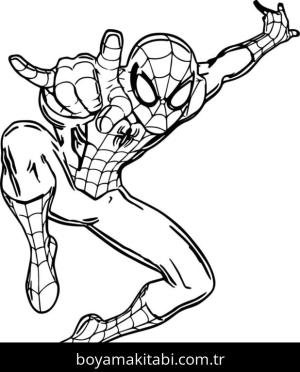 Süper Kahraman boyama sayfası – el becerilerini geliştirir, boyama çalışması