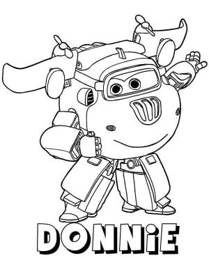 Süper Kanatlar boyama sayfası,  coloring page, Donnie Süper Kanatlar Komik, 