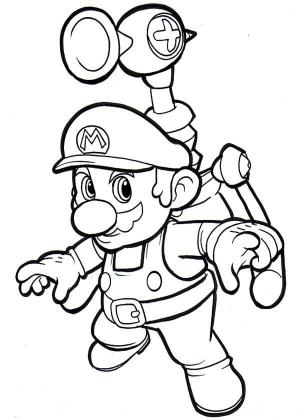 Süper Mario boyama sayfası,  coloring page, Süper Mario Oyunu, 