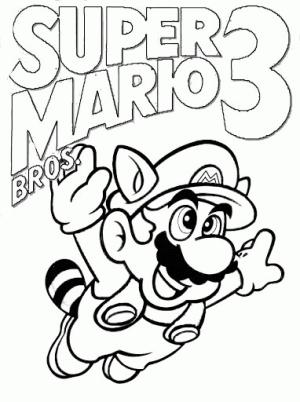 Süper Mario boyama sayfası,  coloring page, Süper Mario 3, 