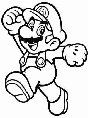 Süper Mario boyama sayfası,  coloring page, Havalı Mario, 