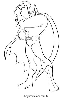 Superhero boyama sayfası – eğlenceli etkinlik, el becerilerini geliştirir