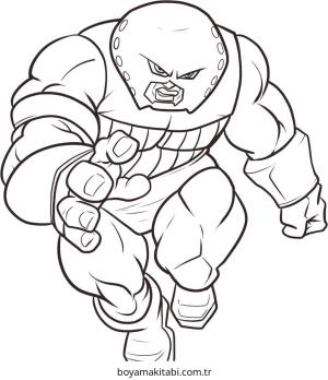 Superhero boyama sayfası – sanatsal çalışma, çocuklar için