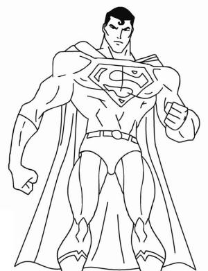 Süpermen boyama sayfası,  coloring page, Güçlü Superman, 