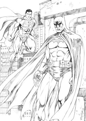 Süpermen boyama sayfası,  coloring page, Harika Süperman ve Batman, 