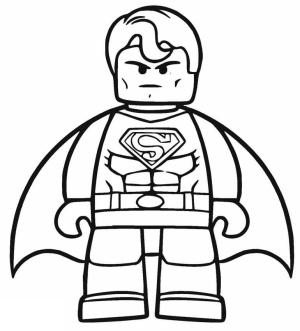 Süpermen boyama sayfası,  coloring page, Havalı Lego Süpermen, 