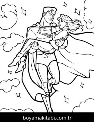 Süpermen Boyama