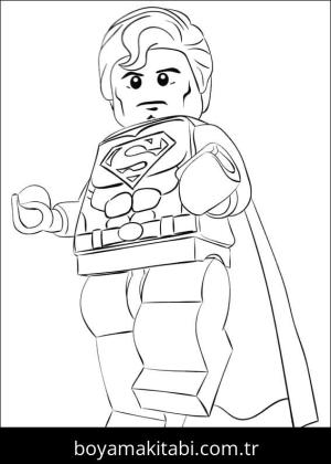 Süpermen boyama sayfası – sanatsal çalışma, çocuklar için