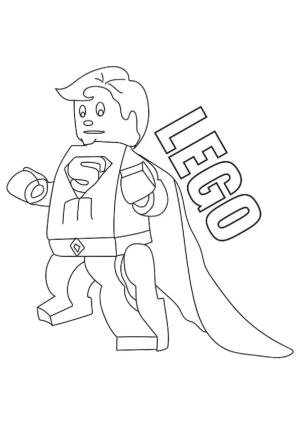 Süpermen boyama sayfası,  coloring page, Komik Lego Süperman, 