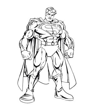 Süpermen boyama sayfası,  coloring page, Güçlü Süperman Ücretsiz, 