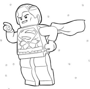 Süpermen boyama sayfası,  coloring page, Eğlenceli Lego Süperman, 