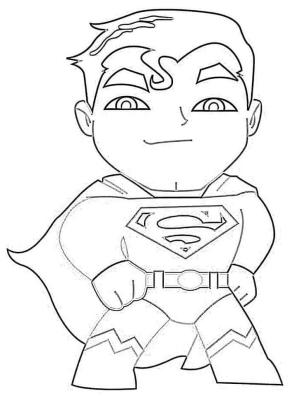 Süpermen boyama sayfası,  coloring page, Küçük Superman, 