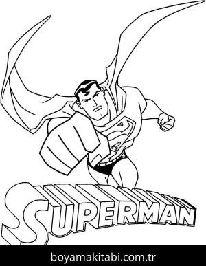 Süpermen Boyama