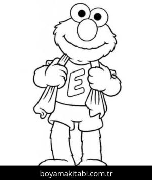 Susam Sokağı boyama sayfası – sanatsal çalışma, çocuklar için