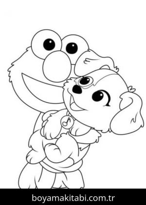 Susam Sokağı boyama sayfası – boyama çalışması, yaratıcılığı geliştirir