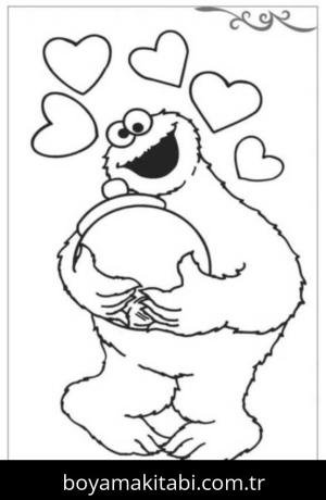 Susam Sokağı boyama sayfası – çocuk aktivitesi, PDF indir