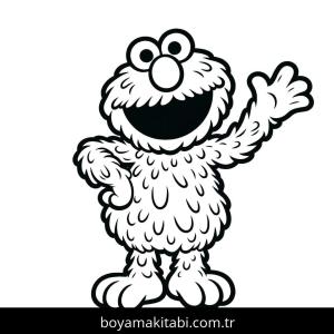 Susam Sokağı boyama sayfası – boyama etkinliği, çocuk aktivitesi