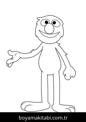 Susam Sokağı boyama sayfası – el becerilerini geliştirir, boyama çalışması