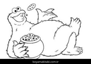 Susam Sokağı boyama sayfası – eğlenceli etkinlik, el becerilerini geliştirir