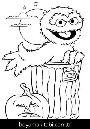 Susam Sokağı boyama sayfası – eğitici aktivite, yaratıcılık