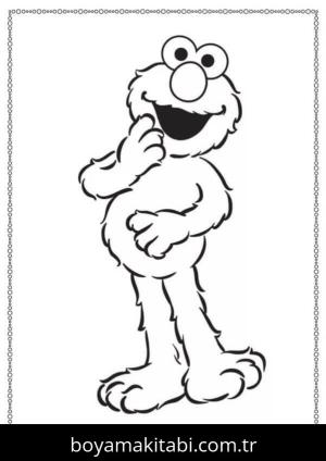 Susam Sokağı boyama sayfası – çocuk aktivitesi, PDF indir