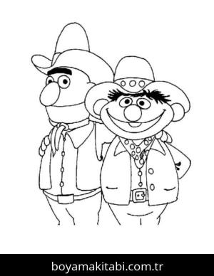 Susam Sokağı boyama sayfası – yaratıcılığı geliştirir, keyifli zaman