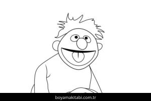 Susam Sokağı boyama sayfası – boyama çalışması, yaratıcılığı geliştirir