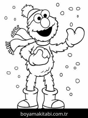 Susam Sokağı boyama sayfası – evde etkinlik, ücretsiz yazdır