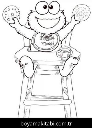 Susam Sokağı boyama sayfası – renkli çizimler, okul öncesi